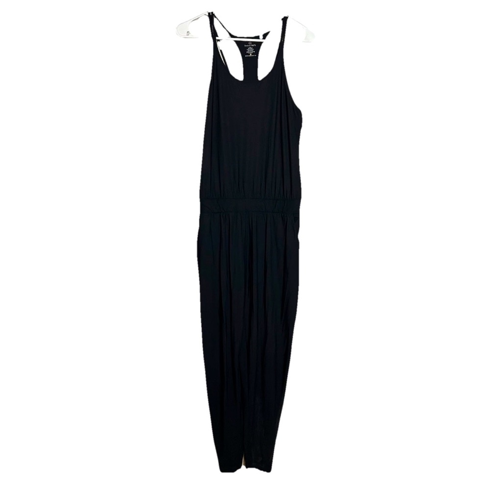 Sweaty Betty Black Explorer Racer Strap Back Tapered Jumpsuit Size Small